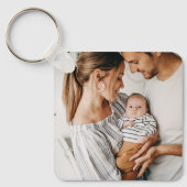 Maak Je Eigen Foto Aangepaste Afbeelding Dubbelzij Sleutelhanger (Voorkant)
