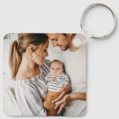 Maak Je Eigen Foto Aangepaste Afbeelding Dubbelzij Sleutelhanger (Achterkant)