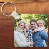 Maak Je Eigen Foto Aangepaste Afbeelding Dubbelzij Sleutelhanger (Voorkant)