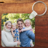 Maak Je Eigen Foto Aangepaste Afbeelding Dubbelzij Sleutelhanger (Achterkant)