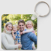 Maak Je Eigen Foto Aangepaste Afbeelding Dubbelzij Sleutelhanger (Achterkant)