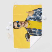Maak je Eigen Foto Aangepaste Afbeelding Golfhanddoek (Insitu)