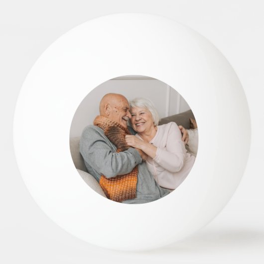 Maak Je Eigen Foto Aangepaste Afbeelding Pingpongbal (Voorkant)