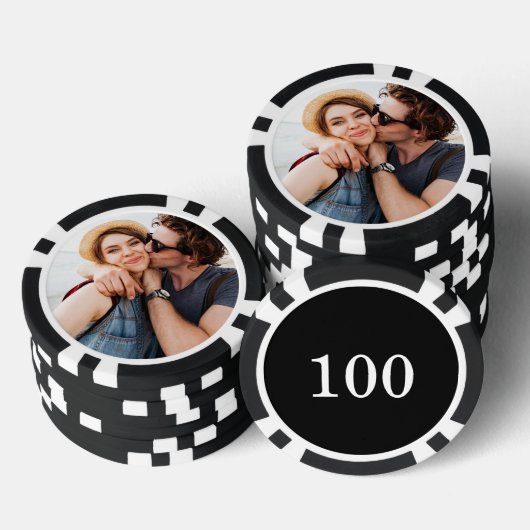 Maak Je Eigen Foto Aangepaste Afbeelding Poker Chips (Opstapeling)
