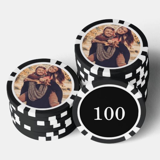 Maak Je Eigen Foto Aangepaste Afbeelding Poker Chips (Opstapeling)