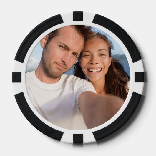 Maak Je Eigen Foto Aangepaste Afbeelding Poker Chips (Voorkant)