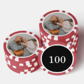 Maak Je Eigen Foto Aangepaste Afbeelding Poker Chips (Opstapeling)