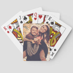 Maak Je Eigen Foto Aangepaste Afbeelding Pokerkaarten