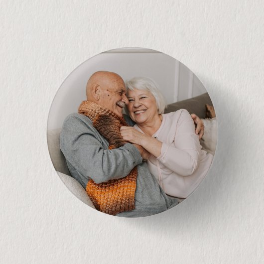 Maak Je Eigen Foto Aangepaste Afbeelding Ronde Button 3,2 Cm (Voorkant)