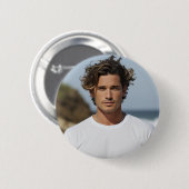 Maak je eigen foto aangepaste afbeelding ronde button 5,7 cm (Voorkant /achterkant)