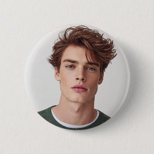 Maak je eigen foto aangepaste afbeelding ronde button 5,7 cm