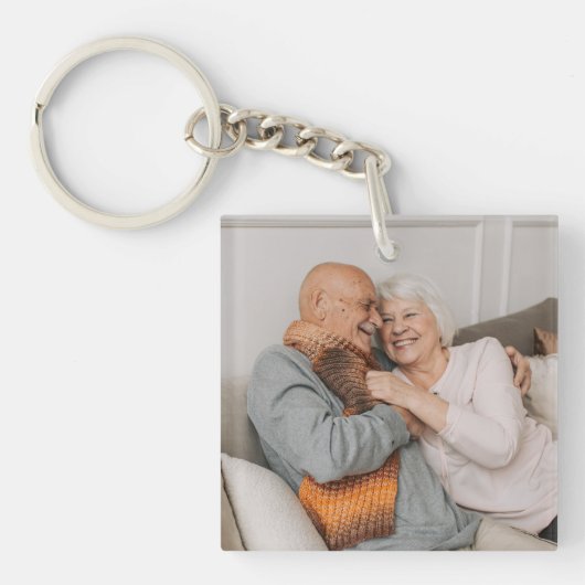 Maak Je Eigen Foto Aangepaste Afbeelding Sleutelhanger (voorkant)
