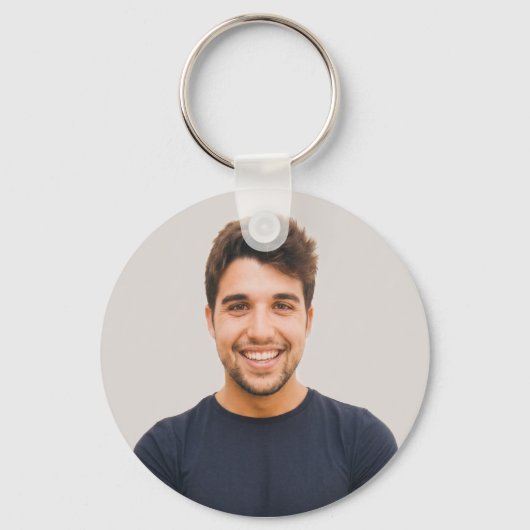 Maak je Eigen Foto Aangepaste Afbeelding Sleutelhanger (Voorkant)