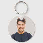 Maak je Eigen Foto Aangepaste Afbeelding Sleutelhanger (Achterkant)
