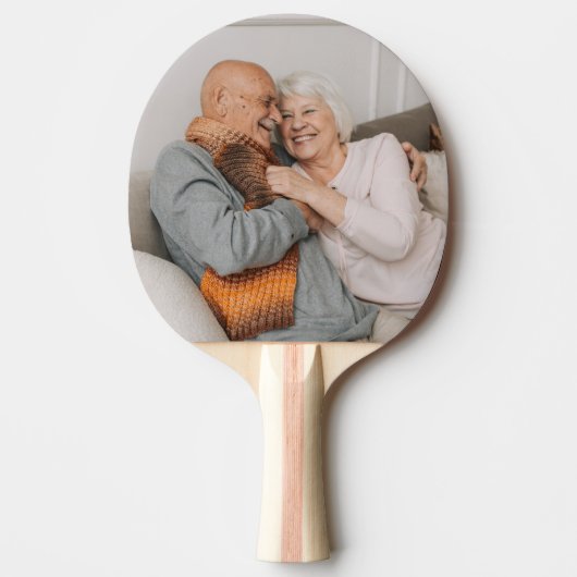 Maak Je Eigen Foto Aangepaste Afbeelding Tafeltennisbatje (Voorkant)