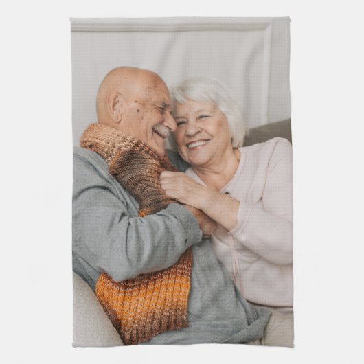 Maak Je Eigen Foto Aangepaste Afbeelding Theedoek (Verticaal)