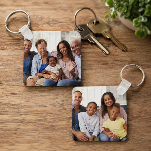 Maak Je Eigen Foto Aangepaste Afbeelding Twee Foto Sleutelhanger