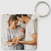 Maak Je Eigen Foto Aangepaste Afbeelding Twee Foto Sleutelhanger (Achterkant)