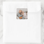 Maak Je Eigen Foto Aangepaste Afbeelding Vierkante Sticker (Tas)