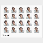 Maak je eigen foto aangepaste afbeelding vierkante sticker (Vel)