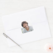 Maak je eigen foto aangepaste afbeelding vierkante sticker (Envelop)