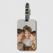 Maak Je Eigen Foto Aangepaste Foto DIY Bagagelabel (Voorkant (verticaal))