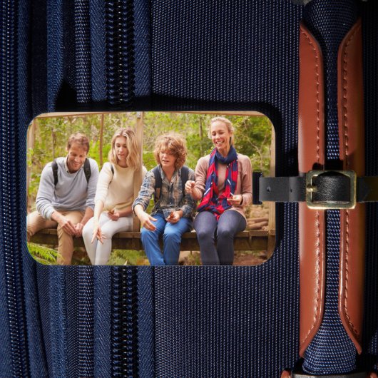 Maak Je Eigen Foto Aangepaste Foto DIY Bagagelabel (Voorkant Insitu 4)