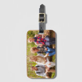 Maak Je Eigen Foto Aangepaste Foto DIY Bagagelabel (Voorkant (verticaal))