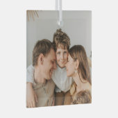 Maak Je Eigen Foto Aangepaste Foto DIY Glas Ornament (Voorkant Rechts)