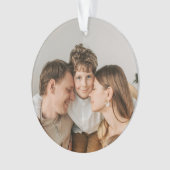 Maak Je Eigen Foto Aangepaste Foto DIY  Ornament (voorkant)