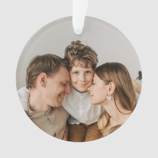 Maak Je Eigen Foto Aangepaste Foto DIY  Ornament (voorkant)