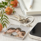 Maak Je Eigen Foto Aangepaste Foto DIY Sleutelhanger (Voorkant Rechts)