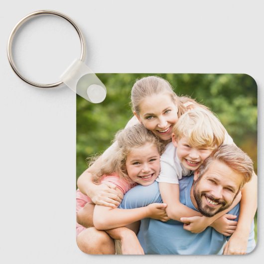 Maak Je Eigen Foto Aangepaste Foto DIY Sleutelhanger (Voorkant)