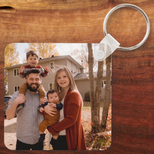 Maak Je Eigen Foto Aangepaste Foto DIY Sleutelhanger (Achterkant)
