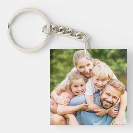 Maak Je Eigen Foto Aangepaste Foto DIY Sleutelhanger (voorkant)