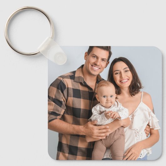 Maak Je Eigen Foto Aangepaste Foto DIY Sleutelhanger (Voorkant)
