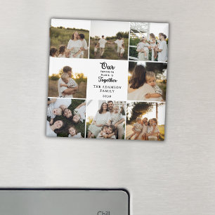 Maak je eigen foto aangepaste gezelfamilie-aandenk magneet