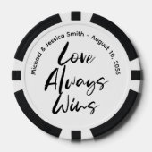 Maak Je Eigen Foto Bruiloft Poker Chips (Voorkant)