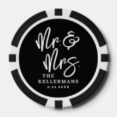 Maak Je Eigen Foto Bruiloft Poker Chips (Voorkant)