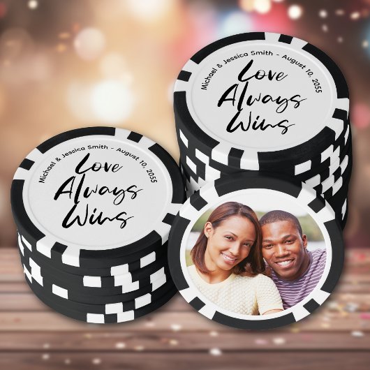Maak Je Eigen Foto Bruiloft Poker Chips