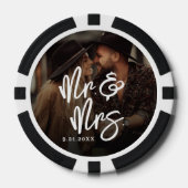 Maak Je Eigen Foto Bruiloft Poker Chips (Voorkant)