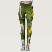 Maak Je Eigen Foto Collage 6 Foto's Leggings (Voorkant)