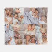 Maak Je Eigen Foto Collage Fleece Deken (Voorkant (Horizontaal))