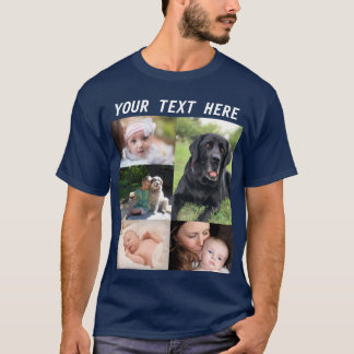 Maak je eigen foto collage foto familie t-shirt