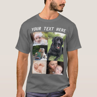 Maak je eigen foto collage foto familie t-shirt