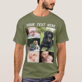 Maak je eigen foto collage foto familie t-shirt