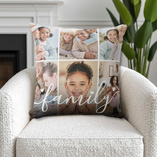 Maak Je Eigen Foto Collage Kussen (Create Your Own Photo Collage Throw Pillow )