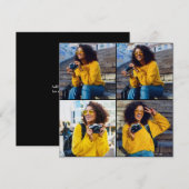 Maak Je Eigen Foto Collage Met 4 Foto's Feestdagenkaart (Voorkant / Achterkant)