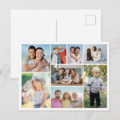 Maak Je Eigen Foto Collage Met 8 Foto's  Briefkaart (Voorkant / Achterkant)