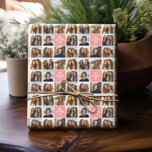 Maak Je Eigen Foto Collage Met 8 Foto's en Aangepa Cadeaupapier